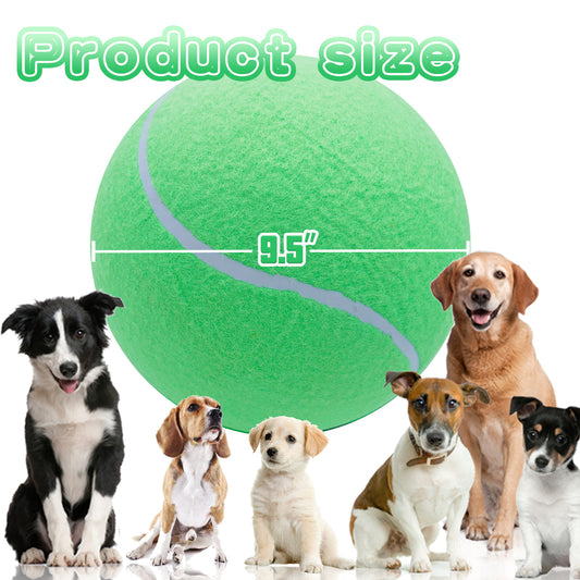 Banfeng Big Tennis Ball for Dogs, Giant Dog Tennis Ball Toy Large Outdoor Sports Gift for Small Medium Large Dog (Green, 9.5 inch)