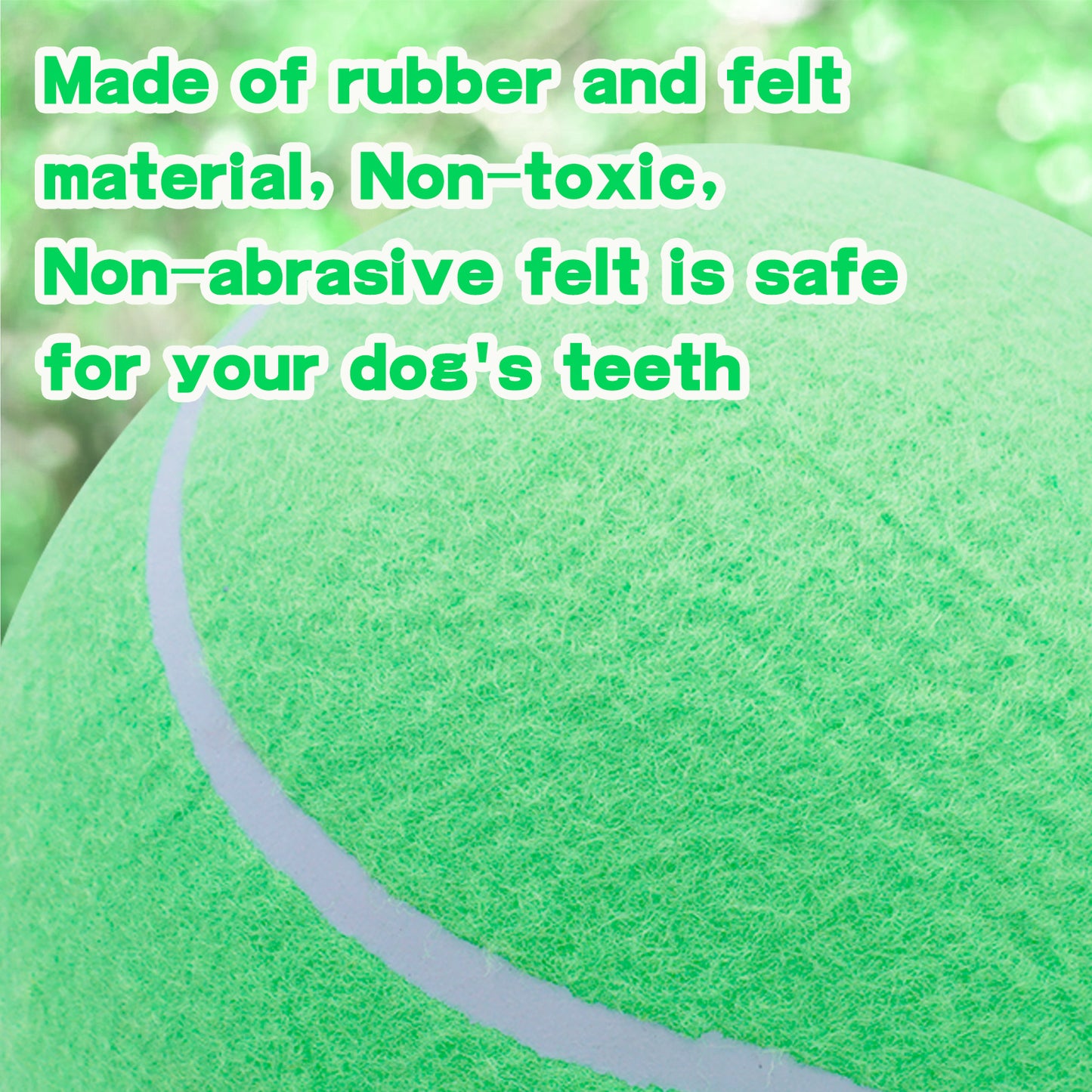 Banfeng Big Tennis Ball for Dogs, Giant Dog Tennis Ball Toy Large Outdoor Sports Gift for Small Medium Large Dog (Green, 9.5 inch)