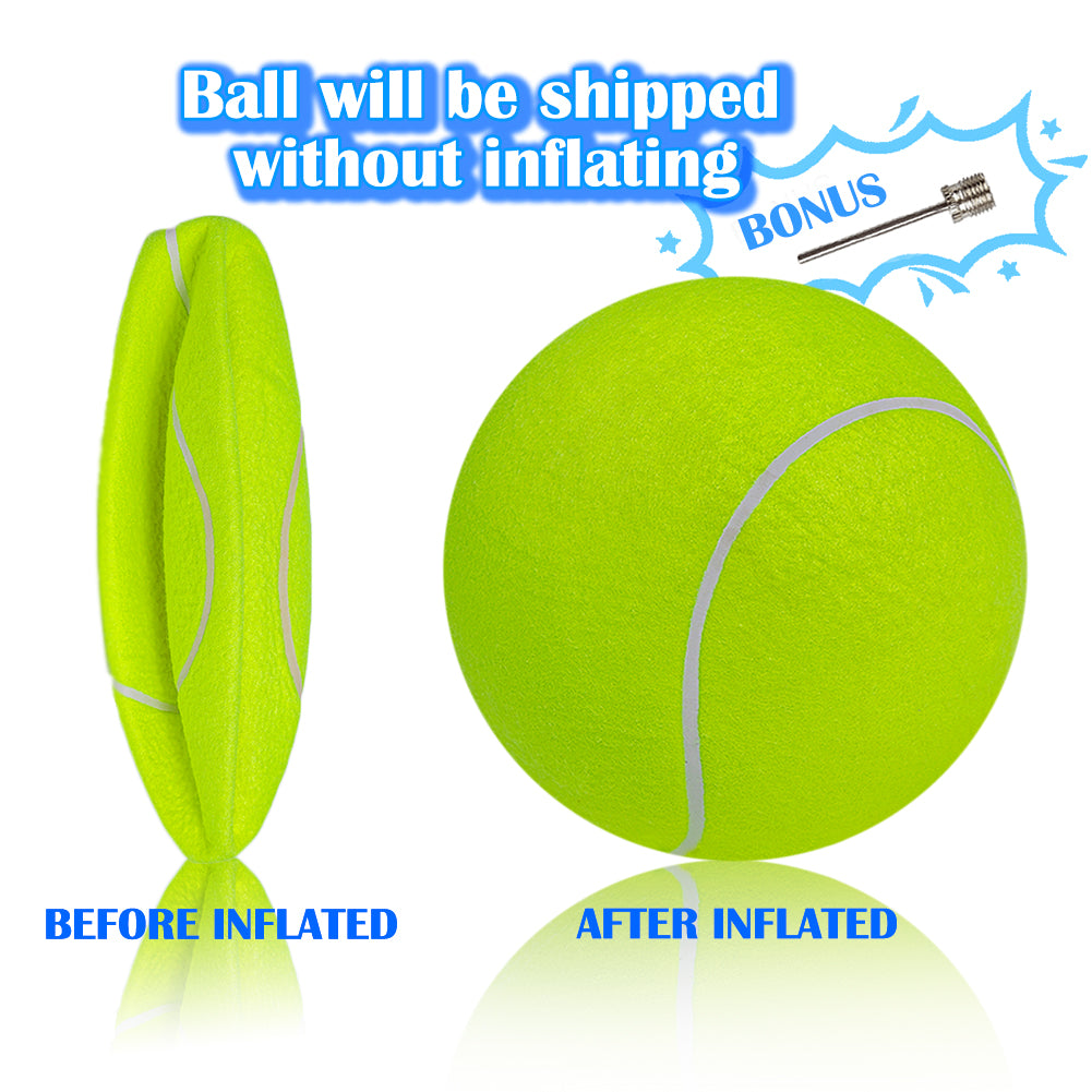 Banfeng Big Tennis Ball for Dogs, Giant Dog Tennis Ball Toy Large Outdoor Sports Gift for Small Medium Large Dog
